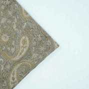 Handmade Yellow Floral Thick Linen Decor Fabric - Kiara