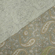 Handmade Yellow Floral Thick Linen Decor Fabric - Kiara
