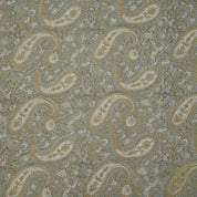 Handmade Yellow Floral Thick Linen Decor Fabric - Kiara
