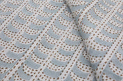 Handblock Floral Leaf Print Thick Linen Fabric - Garud