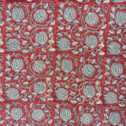 Hand block print pure linen fabric For Home Decor - 6 KAMAL