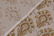 Handmade Block print pure linen fabric Interior Space Design - Chimni