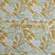 Handcrafted Block Print Linen Fabric for Curtains  – Akash Ganga