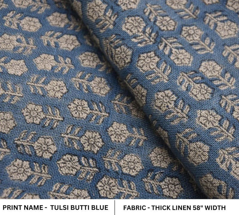 Handcrafted-BlockPrintBlueFloral-ThickLinenFabric_TulsiButi_2.jpg