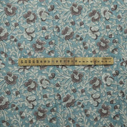 Handcrafted Block Print Boho Linen Fabric For Pillow Cover - Saundarya