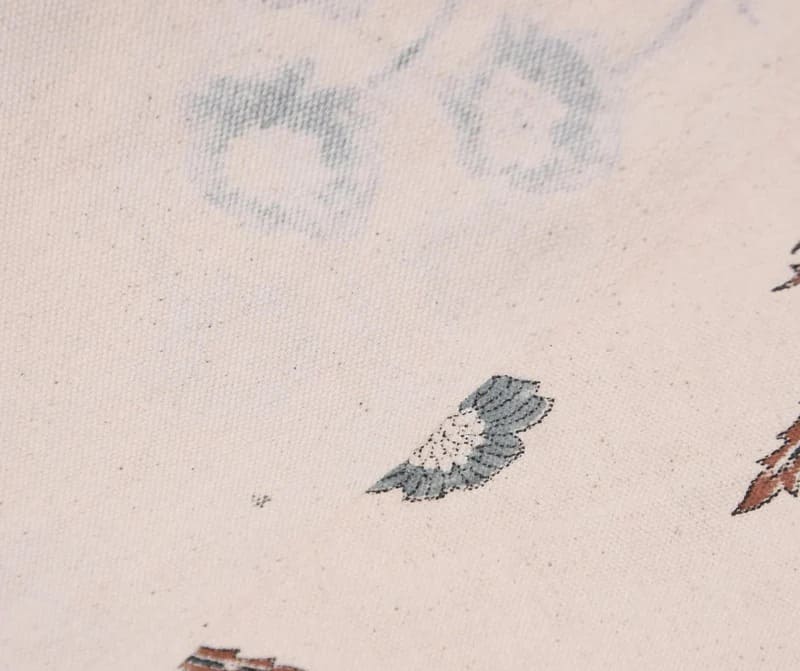Handcrafted Block Print Brown Duck Canvas 50" Wide Fabric  – Amitabh
