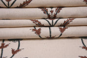 Handcrafted Block Print Brown Duck Canvas 50" Wide Fabric  – Amitabh