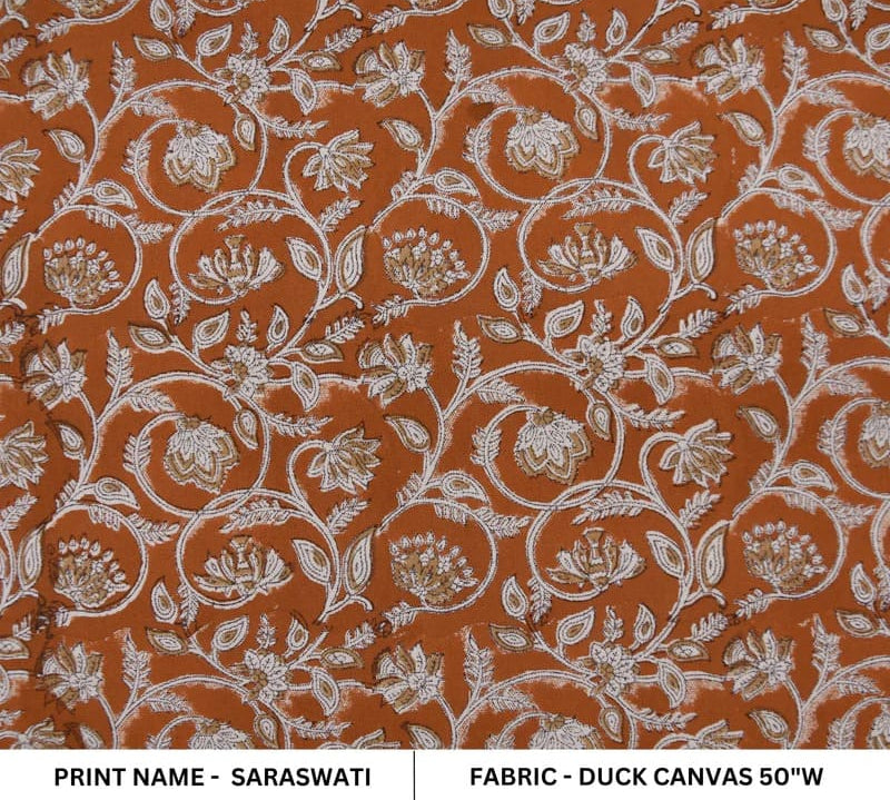 Handcrafted-BlockPrintBrownFloral-DuckCanvasFabric-Saraswati_5.jpg