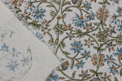 Handcrafted Block Print Duck Linen Fabric For Curtain - Amritwani