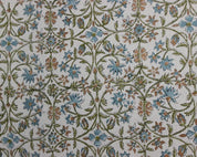 Handcrafted Block Print Duck Linen Fabric For Curtain - Amritwani