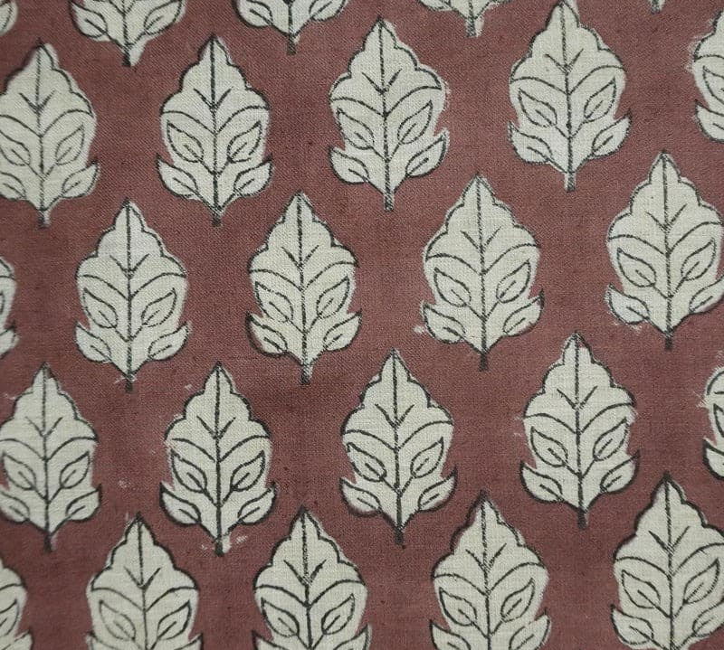 Handcrafted-BlockPrintFloralLinenFabricBrownSilver-Mayur_3.jpg