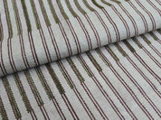 Handmade Block Print Pure Linen Fabric Living Space - LINE