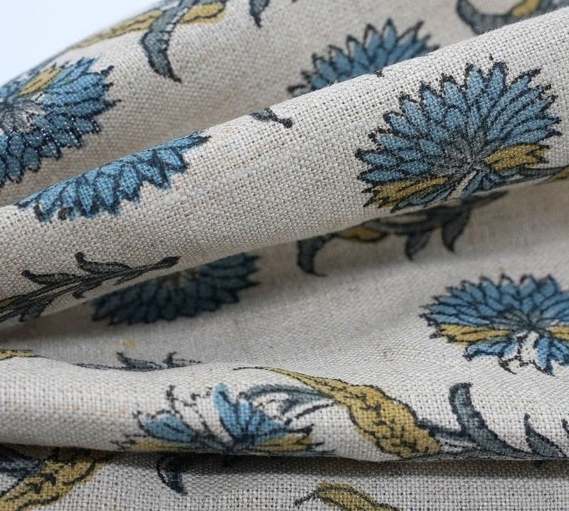 Handcrafted-HandBlockPrint-BluePureLinen58WFabric-Daffodil_3.jpg