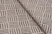 Handcrafted Pure linen Fabric For Window Curtain - Chausar