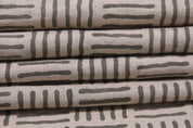 Handcrafted Pure linen Fabric For Window Curtain - Chausar