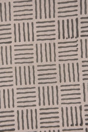 Handcrafted Pure linen Fabric For Window Curtain - Chausar