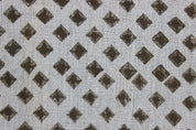 Handcrafterd Linen Grey & Brown Fabric For Home Decor - Chakor