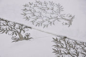 Hand Block Print Grey Thick Cotton Fabric 63"W Fabric - Anar