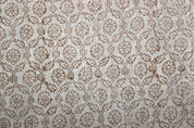 Hand finished Block Print Thick Linen Fabric For pillow - Shenaaj