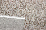 Hand finished Block Print Thick Linen Fabric For pillow - Shenaaj