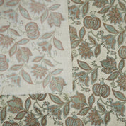 Handmade Block Brown Linen Fabric for Home Decor – Custard Apple