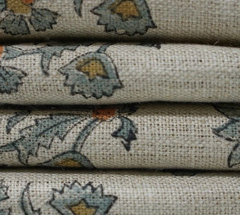 Handmade-BlockPrint-GrayGreenFloralLinenFabric-Sadabahar_3.jpg