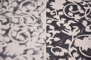 Hand Block Print Thick Linen Fabric For Pillow - Devdas
