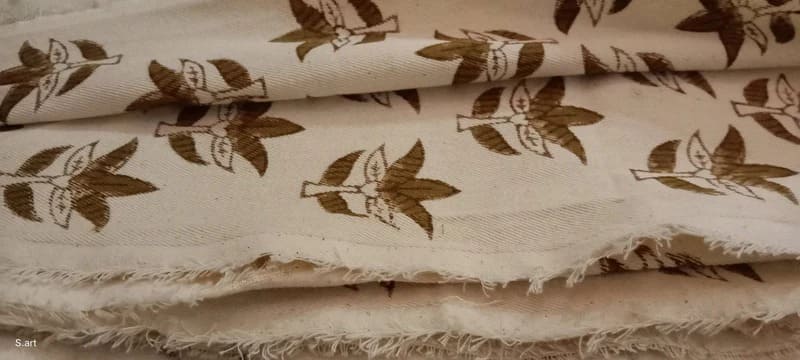 Handmade-BlockPrintBrown-FloralDuckCanvas58WFabric-SaaptPaati_2.jpg