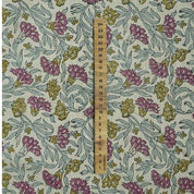Handmade Block Print Green Natural Linen Blend  Fabric – Thorny Stems
