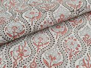 Handmade Custom Block print Thick linen fabric - Amerbel
