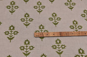 Handmade Block Print Linen Fabric For House Styling - Chameli