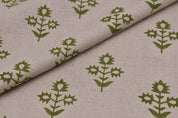 Handmade Block Print Linen Fabric For House Styling - Chameli