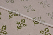 Handmade Block Print Linen Fabric For House Styling - Chameli