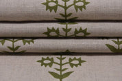 Handmade Block Print Linen Fabric For House Styling - Chameli