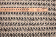 Handmade Block Print Black Floral Thick Linen Fabric - Ratanbel