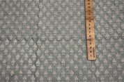 Handmade Block Print Linen Gray Floral Fabric by the Yard – RIVA