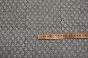 Handmade Block Print Linen Gray Floral Fabric by the Yard – RIVA