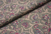 Eco Friendly Hand Block Printed Blue Pure Linen Fabric – Saraswati