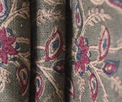 Eco Friendly Hand Block Printed Blue Pure Linen Fabric – Saraswati