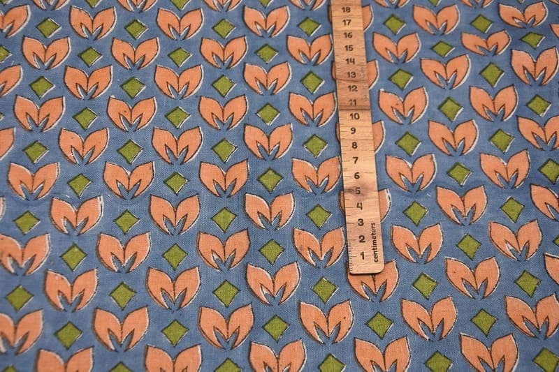 Aristan Hand Block Print Bronze Pure Linen Fabric 58” - Titlee
