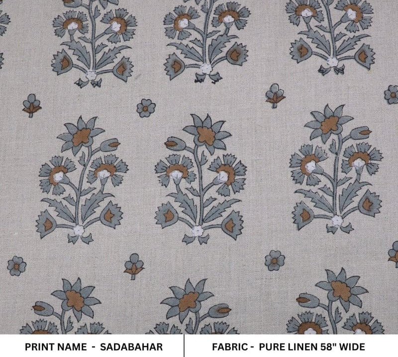 Indian-BlockPrintGray-FloralPureLinen58WFabric-Sadabahar_1.jpg