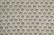 Aristanal Hand Block Print Beige FloralThick Linen Flower - Juju Flower