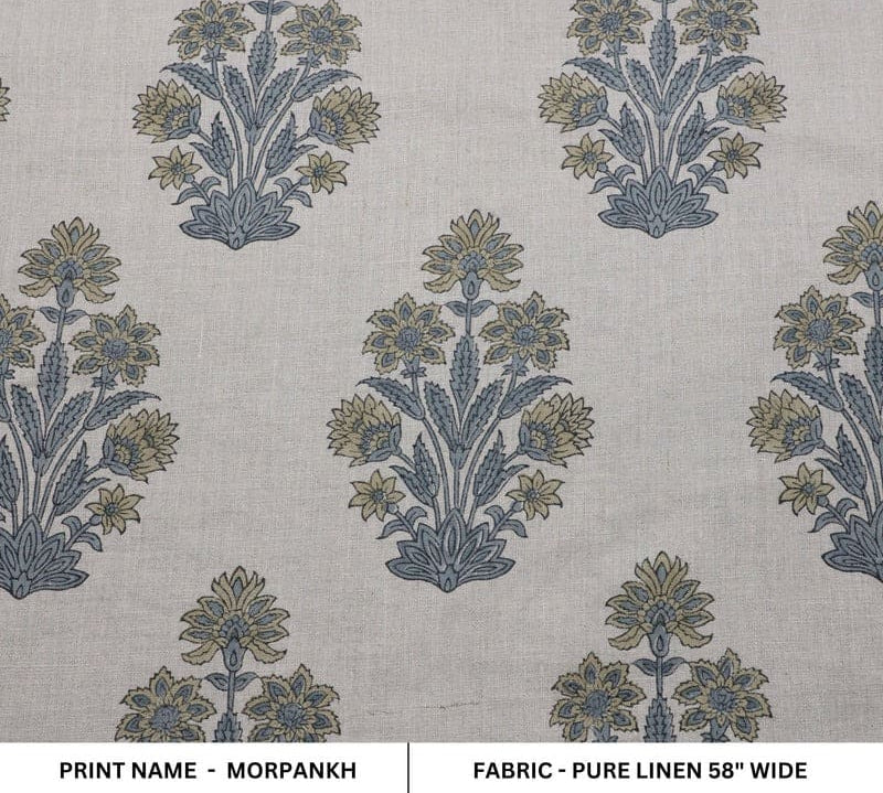 Indian-HandBlockPrintGreenFloral-PureLinen58WFabric-Morpankh_1.jpg