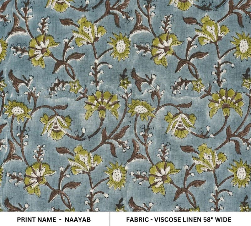 Indian-HandmadeBlockPrintGreen-ViscoseLinen58WFabric-Naayab_1.jpg