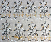 Indian Handmade Block Print Mustard Thick Linen Fabric - Nakshatra