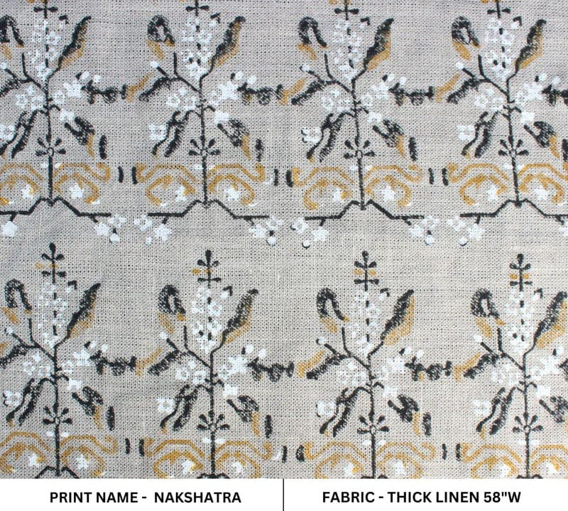 Indian-HandmadeBlockPrintMustard-ThickLinenFabric-Nakshatra_4.jpg