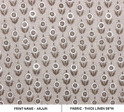Indian Textile Hand block print Thick linen fabric - Arjun
