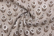 Indian Textile Hand block print Thick linen fabric - Arjun