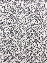 Hand block print Off-White Linen -Junglee Ghass