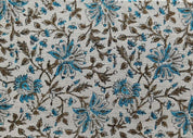 Handcraft Block Print off White Linen Fabric For Slip Pillow -  Neera Bel